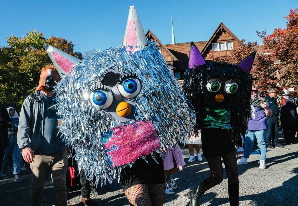 Furbies march in the Irvington Halloween Festival parade on Oct. 24, 2024.