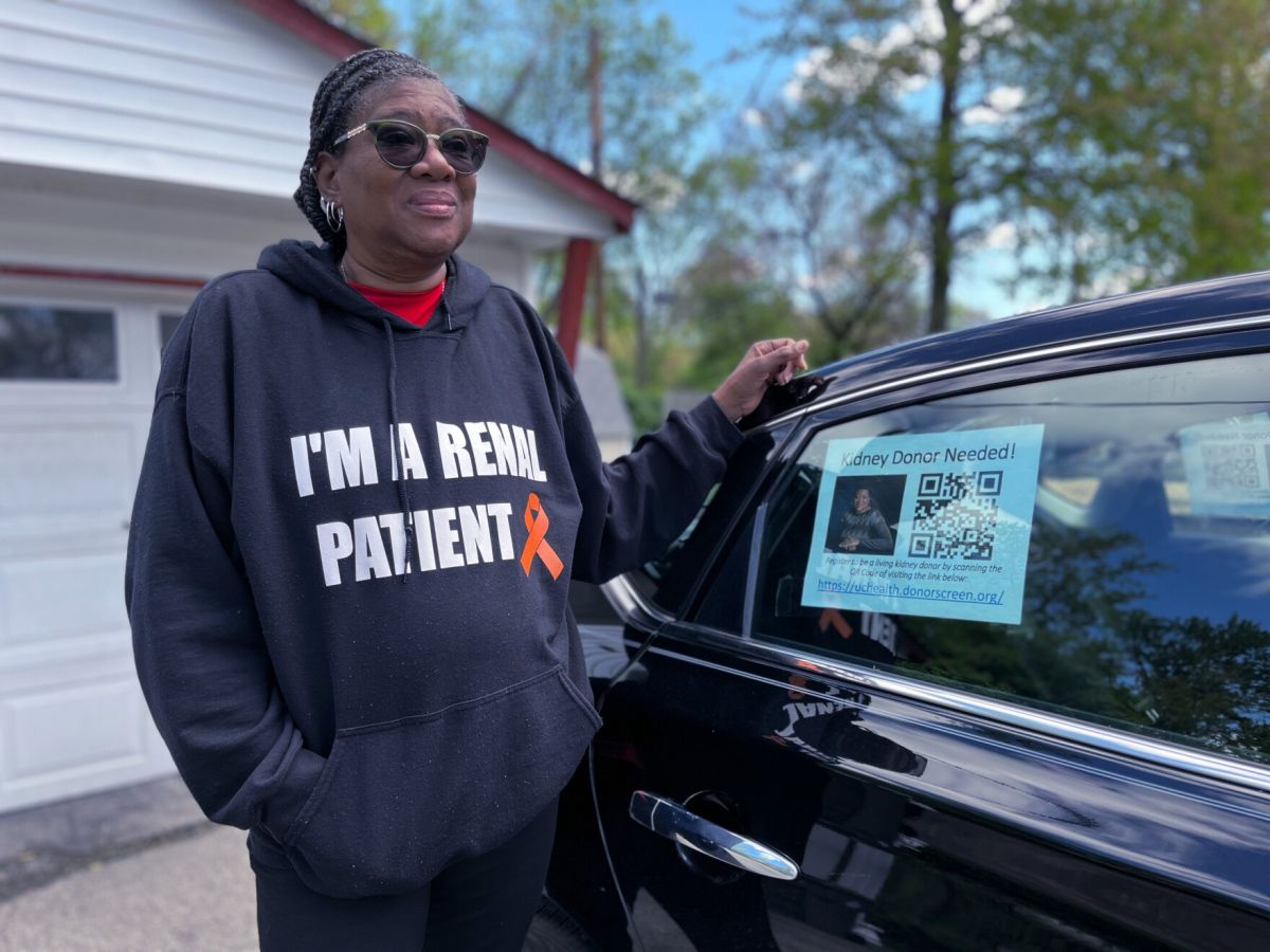 Moore hopes she will stumble upon someone who is a match and can donate a kidney to her. Patients who receive a kidney from a living donor live longer, healthier lives than those who get a kidney from a deceased donor. (Farah Yousry/Side Effects Public Media)