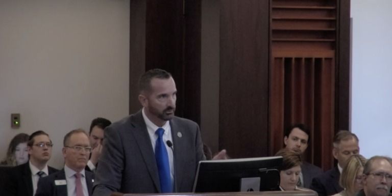 Indiana Department of Correction Commissioner Lloyd Arnold speaks to the State Budget Committee on Wednesday, Sept. 17, 2025, during a meeting in Terre Haute.