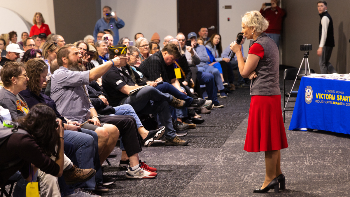 Constituents voiced their concerns to U.S. Rep. Victoria Spartz during the town hall.
