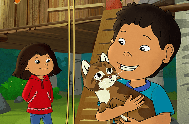Molly and Tooey and Cat