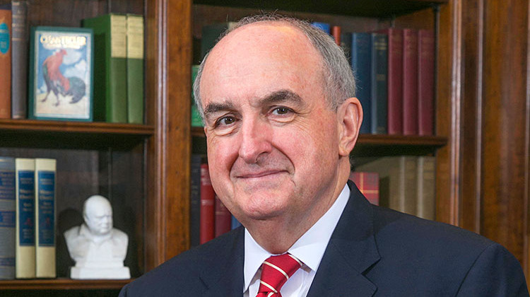 Indiana University President Michael McRobbie plans to step down in June. - Indiana University