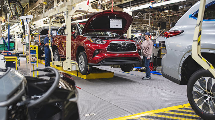 Toyota says the $1.3 billion upgrade at its Princeton, Indiana factory will allow it to increase production of the Highlander SUV. - Photo provided by Toyota