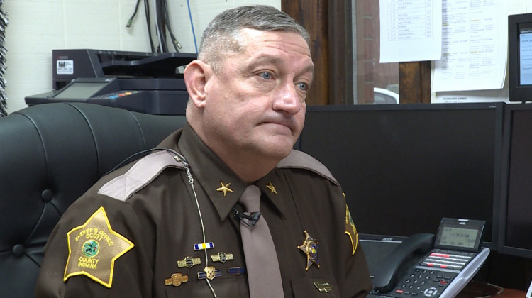 Sheriff Jerry Goodin vowed to make Scott County a drug-free zone when he took office in January.  - Zach Herndon/WFIU-WTIU News