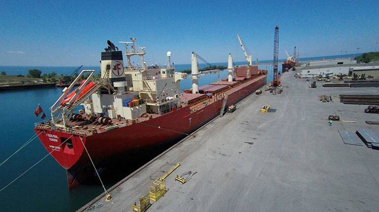 The Port of Indiana-Burns Harbor on Lake Michigan handled 2.8 million tons of cargo in 2015. - Courtesy Ports of Indiana