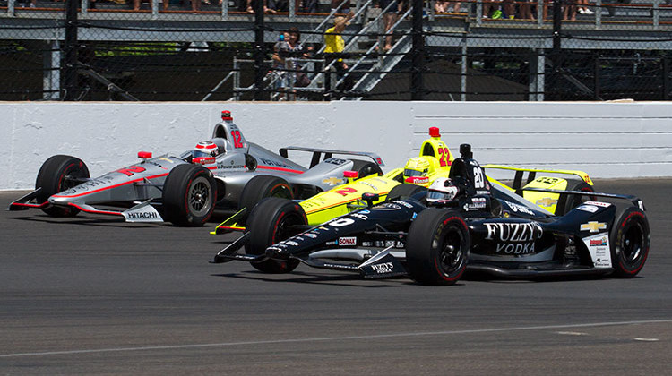 IndyCar will require its cars to have titanium debris deflectors on the cockpit beginning with this year's Indianapolis 500. - Doug Jaggers/WFYI