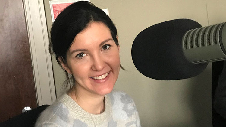 Indianapolis Film Commissioner Teresa Sabatine int he WFYI studio. - Taylor Bennett/WFYI