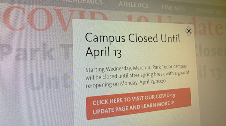 Park Tudor Will Be Closed Through April 13