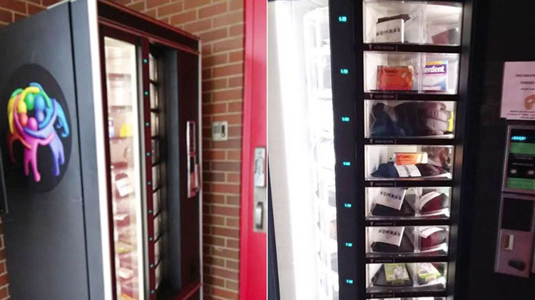 The first Bridges vending machine is at Fire Station 1 in downtown Muncie. The second will be at Fire Station 3. - Photos: Provided by Bridges Community Services, Inc.