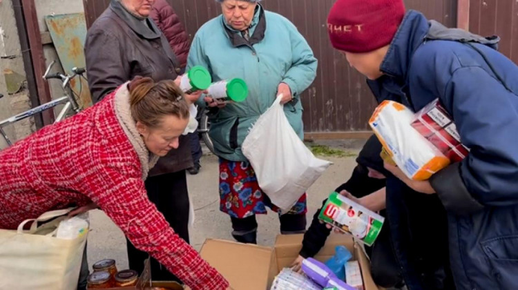 A former Army sergeant from Indiana is helping with the refugee crisis unfolding in Ukraine.  - Courtesy: Loren Buchmeier