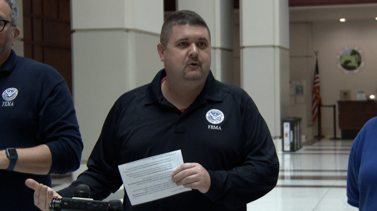 Craig Browning is with the Federal Emergency Management Agency (FEMA) which is helping with recovery efforts. He said a presidential declaration ensures areas that are struggling after a disaster are helped on several levels. - Violet Comber-Wilen/IPB News