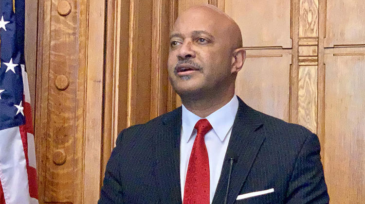 Attorney General Curtis Hill is suing credit agency Equifax over a 2017 data breach that exposed the private information of nearly 4 million Hoosiers. - Brandon Smith/IPB News