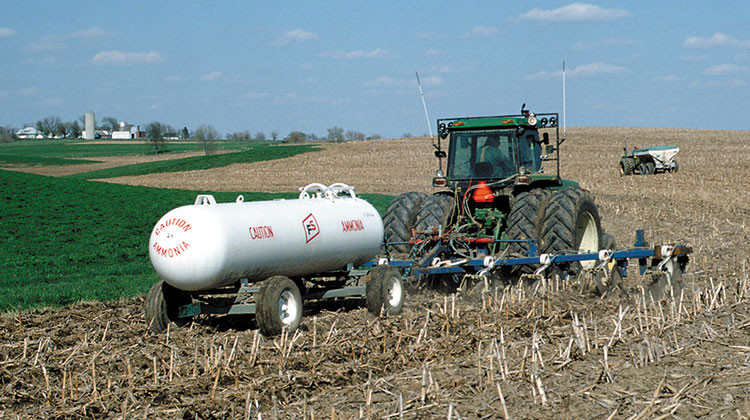 The carbon dioxide storage is part of a proposed plant that would produce anhydrous ammonia, which is used as an agricultural fertilizer. - Lynn Betts/USDA Natural Resources Conservation Service