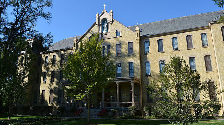 Corby Hall is the traditional home of Congregation of Holy Cross priests who live and work at the University of Notre Dame in South Bend. - Eccekevin/CC-BY-SA-4.0