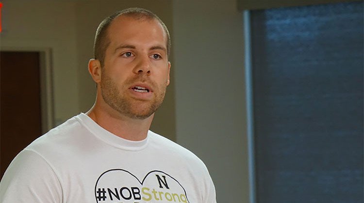 Science teacher Jason Seaman was hailed as a hero for tackling the boy inside Noblesville West Middle School during the May 25 shooting. - Eric Weddle/WFYI, file