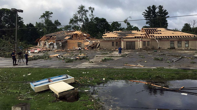 Growing Kids Learning Center on Ireland Road in South Bend after an EF-2 tornado touched down. Photo: Monday, June 24, 2019. - Jennifer Weingart/WVPE