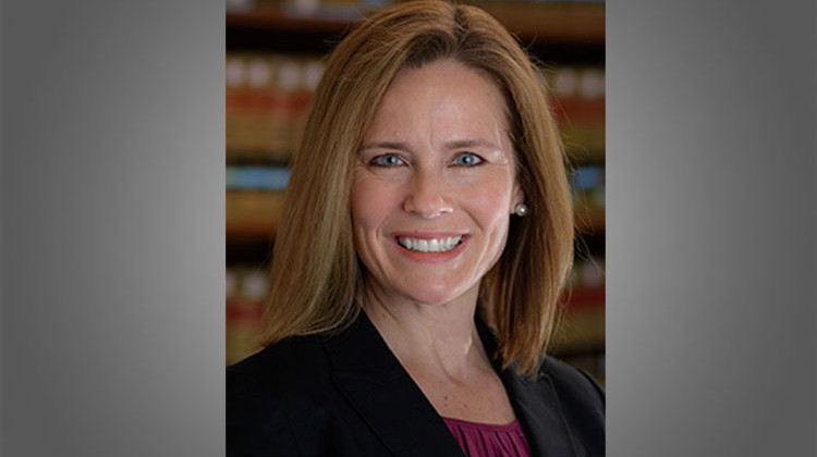 Seventh Circuit Court of Appeals Judge Amy Coney Barrett is on President Donald Trump's list of potential Supreme Court nominees. - Courtesy University of Notre Dame