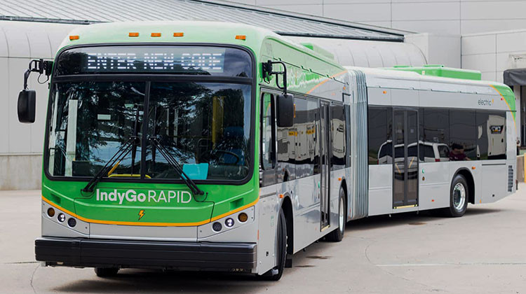 IndyGo has 31 electric buses made by BYD running on its Red Line. But tests show they don't reach the promised 275-mile range. - Provided by IndyGo