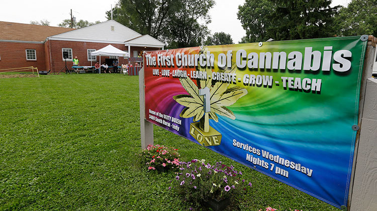 The First Church of Cannabis, was established in July 2015 to test Indiana's new religious objections law. A judge has dismissed a lawsuit filed by the Indianapolis church seeking to have marijuana recognized as a sacrament. - AP Photo/Michael Conroy