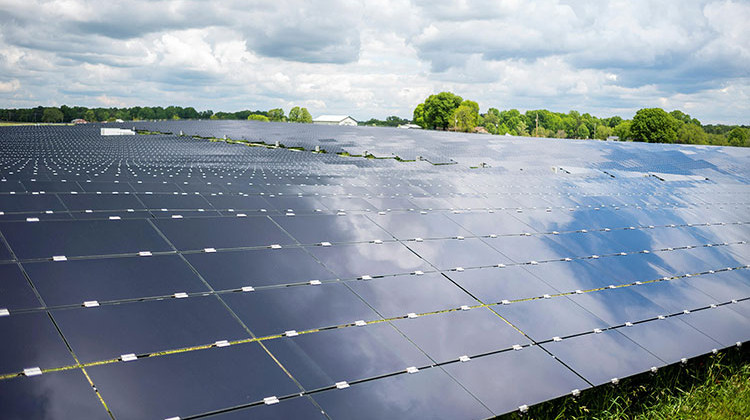 Seven thousand solar cells like these will soon be helping to power about 200 Indiana homes. - Purdue University