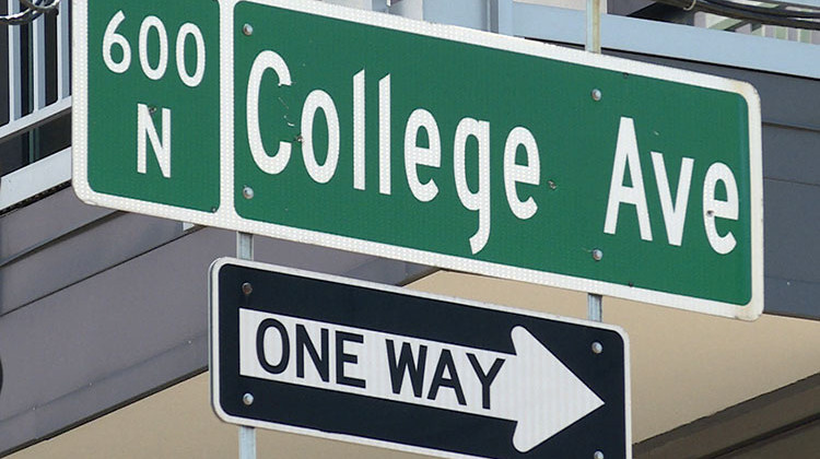 The recommendations call for turning College, Walnut, Atwater and Third into two-way streets. - Barbara Brosher, WFIU/WTIU News