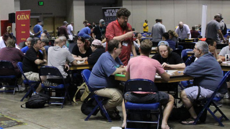 Table top game enthusiasts gather at the Indiana Convention Center. - Samantha Horton/IPB News