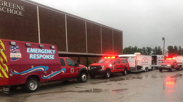 The Greene County Emergency Management Agency said Thursday that the cause of the "hazardous materials incident" was under investigation. - Center-Jackson Fire Territory via Facebook