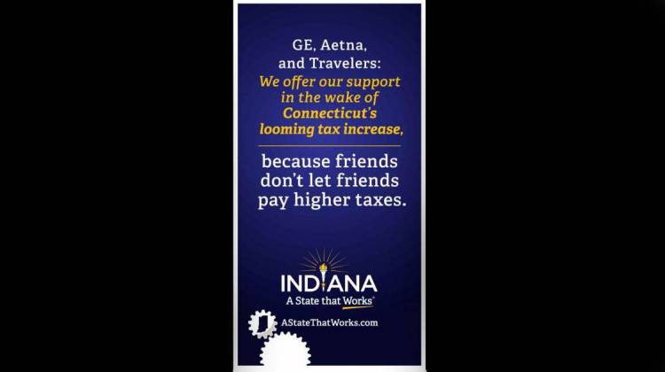 This full-page ad from the Indiana Economic Development Corporation ran in the Wall Street Journal in New York, New Jersey and Connecticut.  - Indiana Economic Development Corporation