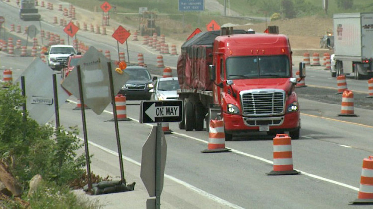 A private developer was supposed to finish Section 5 construction in October 2016. When the state took the project over, it set a goal of achieving substantial completion by Aug. 31, 2018. - WFIU-WTIU News