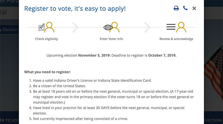 Indiana Voter Registration Deadline Is Monday