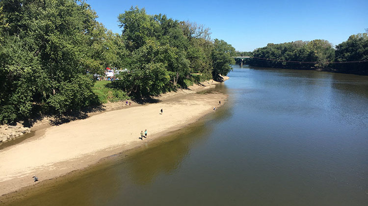 A section of the Wabash River in Lafayette. - Wabash River Enhancement Corp. via Facebook