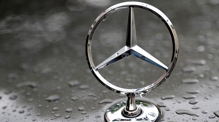 FILE - A July 28, 2017 file photo shows the logo of German car manufacturer Mercedes-Benz in Munich, Germany.  - AP Photo/Matthias Schrader, File