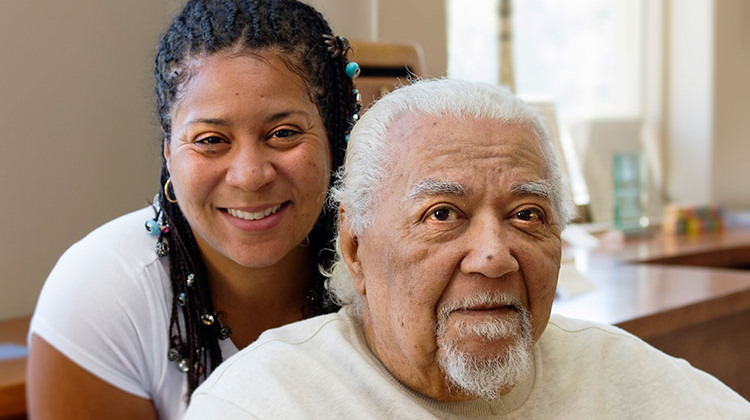 Earl Robinson and his daughter Rebecca Robinson were co-producers for "The Color of Medicine." The documentary will premiere in Indianapolis this month.  - Doug Jaggers/WFYI