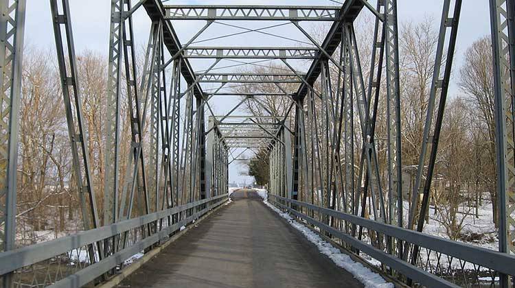 New Hope Bridge over the Flat Rock River north of Columbus.