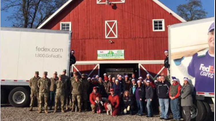 250 Indiana-Grown Christmas Trees Headed For Military Bases