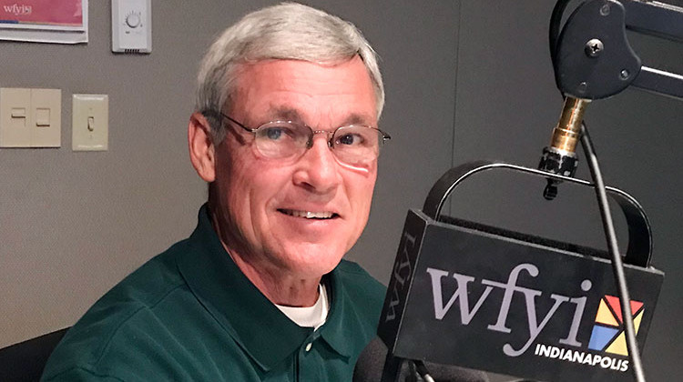 Tom Dull, owner of Dull’s Tree farm in Thorntown Indiana. - Taylor Bennett/WFYI