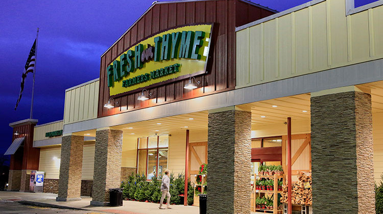 A Fresh Thyme store is seen in Omaha, Neb., Wednesday, Nov. 20,2019. Nebraska and federal health officials say a hepatitis A outbreak that includes Nebraska, Indiana and Wisconsin has been traced to blackberries sold in Fresh Thyme grocery stores. - AP Photo/Nati Harnik