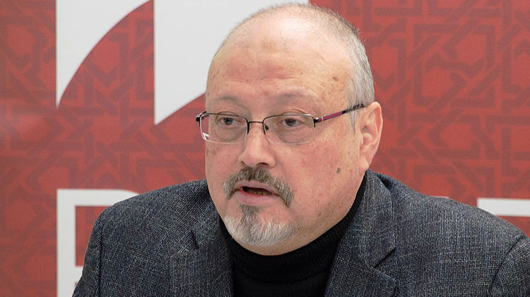Saudi journalist, Global Opinions columnist for the Washington Post, and former editor-in-chief of Al-Arab News Channel Jamal Khashoggi in March 2018. - April Brady / POMED, Wikimedia Commons