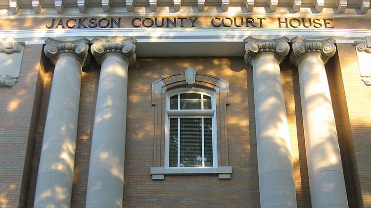 The Freedom From Religion Foundation wants Jackson County to immediately remove a Nativity scene from a courthouse lawn. - Nyttend/public domain