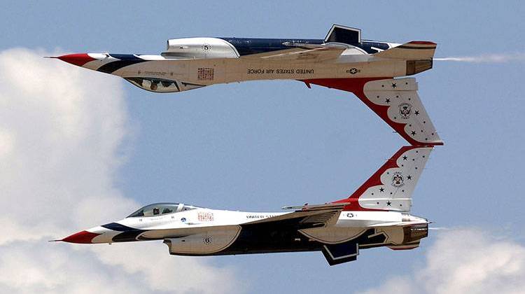 The U.S. Air Force Thunderbirds are scheduled to perform in the Gary Air Show this weekend. - U.S. Air Force