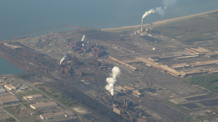 An aerial of the ArcelorMittal Burns Harbor facility in 2014.  - Ken Lund/Flickr