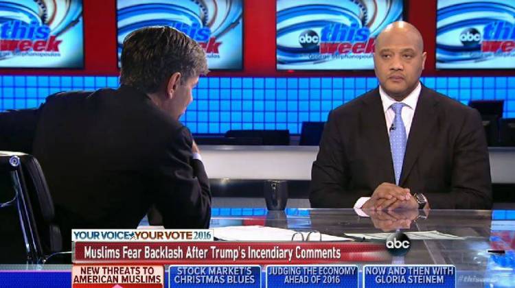 Rep. Andre Carson appeared on ABC's "This Week with George Stephanopoulos". Carson is one of two Muslims serving in the U.S Congress. - ABC's "This Week"
