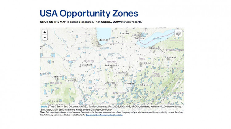 Courtesy of StatsAmerica Opportunity Zone Map
