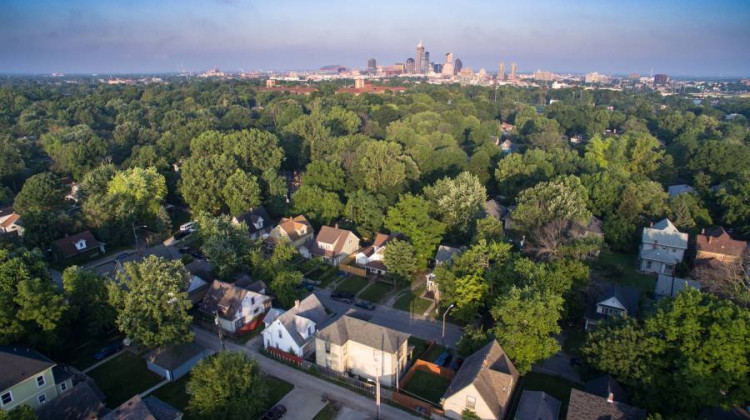 Researchers say a large population of white residents left the city's core in the 1970's, and Indianapolis neighborhoods have been changing ever since. - WFYI