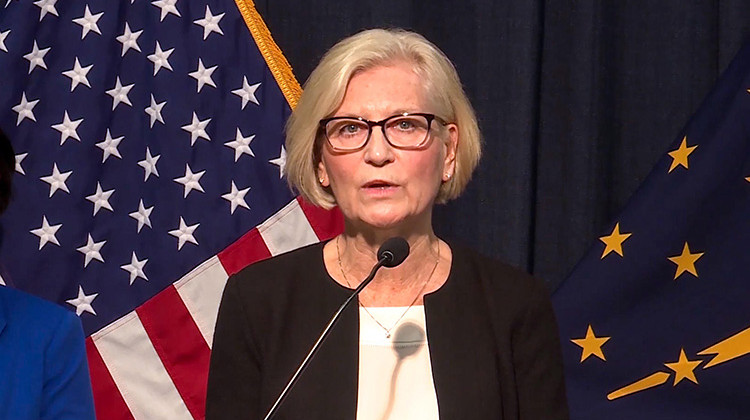 State Health Commissioner Kris Box says the state health department is trying to fill out race and ethnicity data on COVID-19 cases and deaths. - Lauren Chapman/IPB News