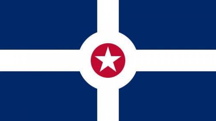 Flag of Indianapolis - stock photo