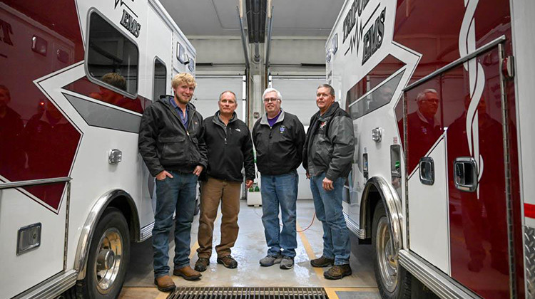 The EMS department in Tripoli, Iowa, only has a handful of EMTs on call, most are retirement age. - Natalie Krebs/Side Effects Public Media