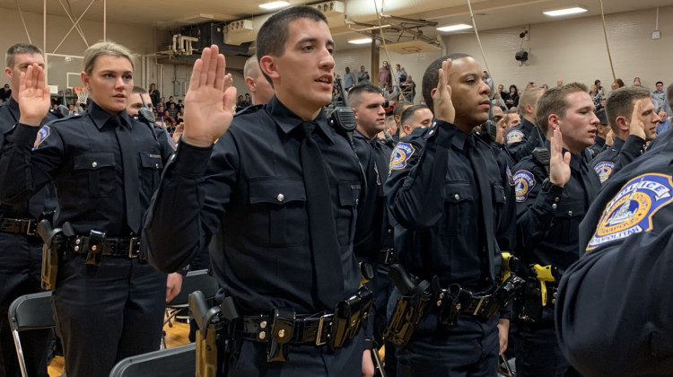 IMPD 19th Recruit Class Graduation Ceremony. - Jill Sheridan/WFYI