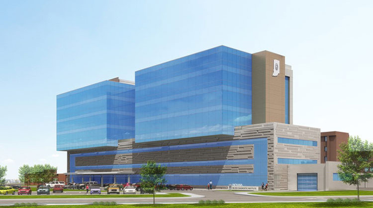 Indiana NeuroDiagnostic Institute artist rendering. - Indiana Family and Social Services Administration