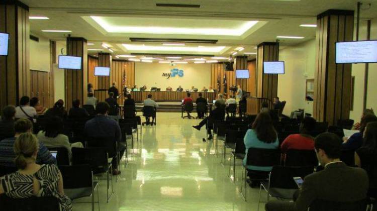 IPS School Board meets in the John Morton-Finney Center for Educational Services at 120 E. Walnut St. - Eric Weddle / WFYI Public Media